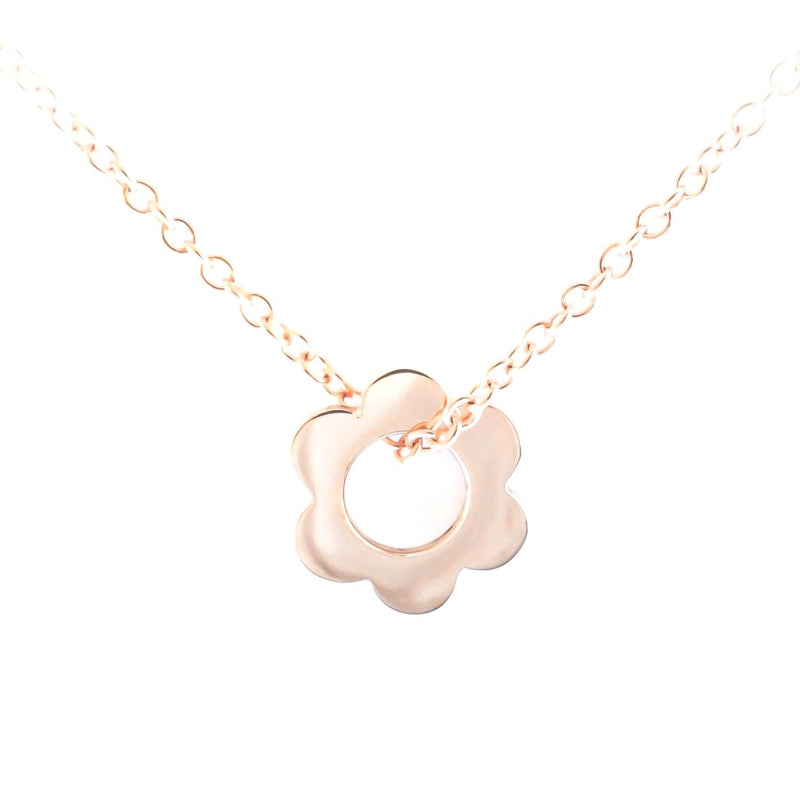 9ct gold necklace with a daisy pendant from Mark Whitehorn Goldsmith
